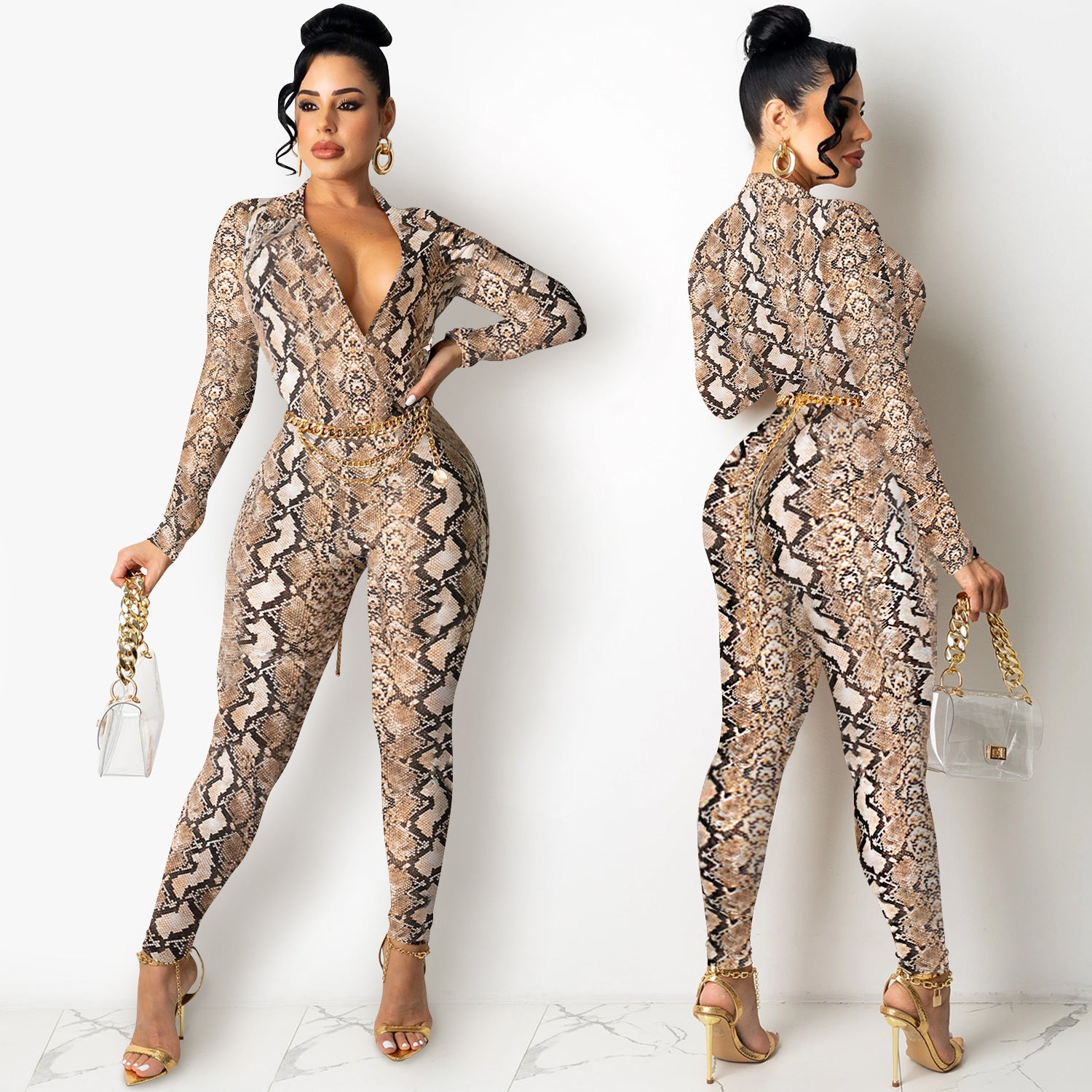 Wild Elegance Jumpsuit Set