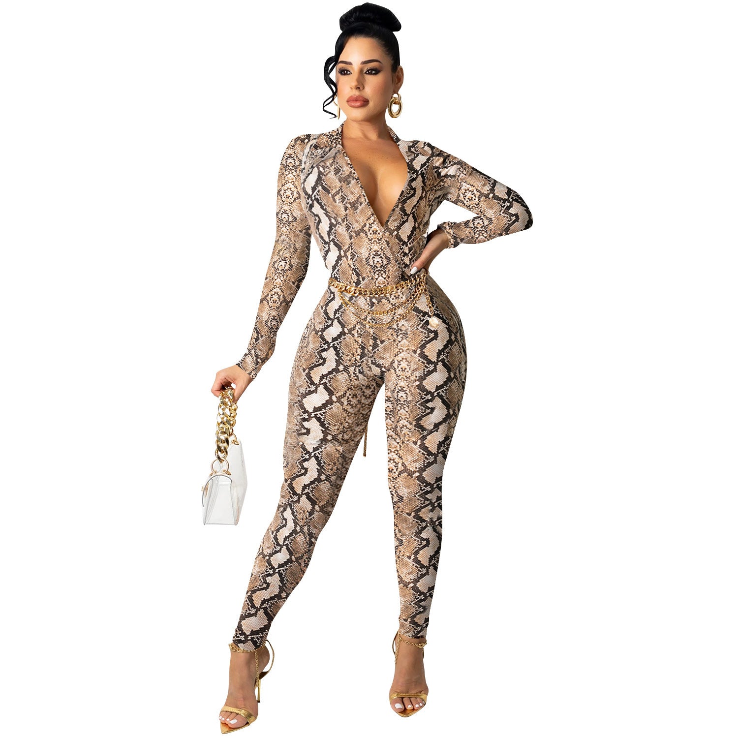 Wild Elegance Jumpsuit Set