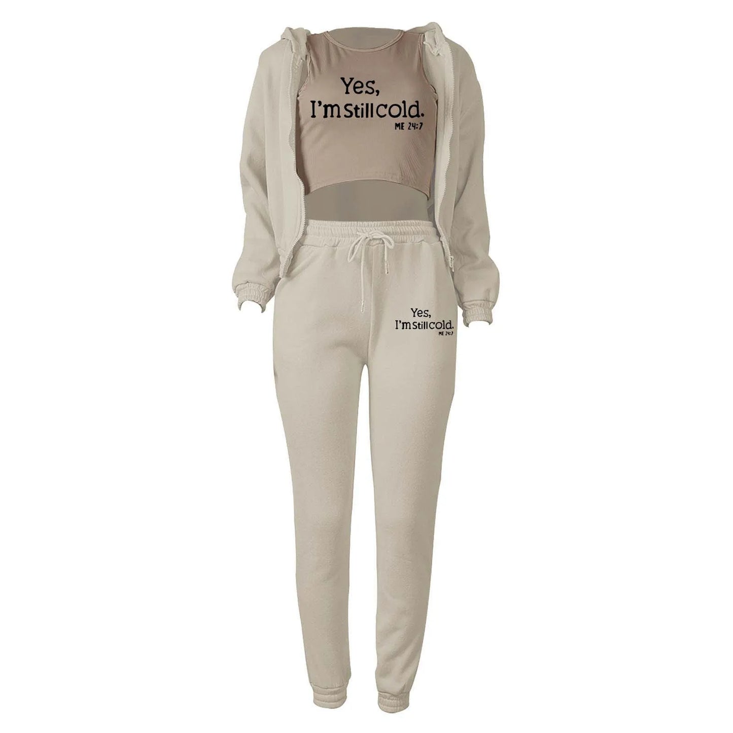 UrbanVibe Letter-Print Tracksuit