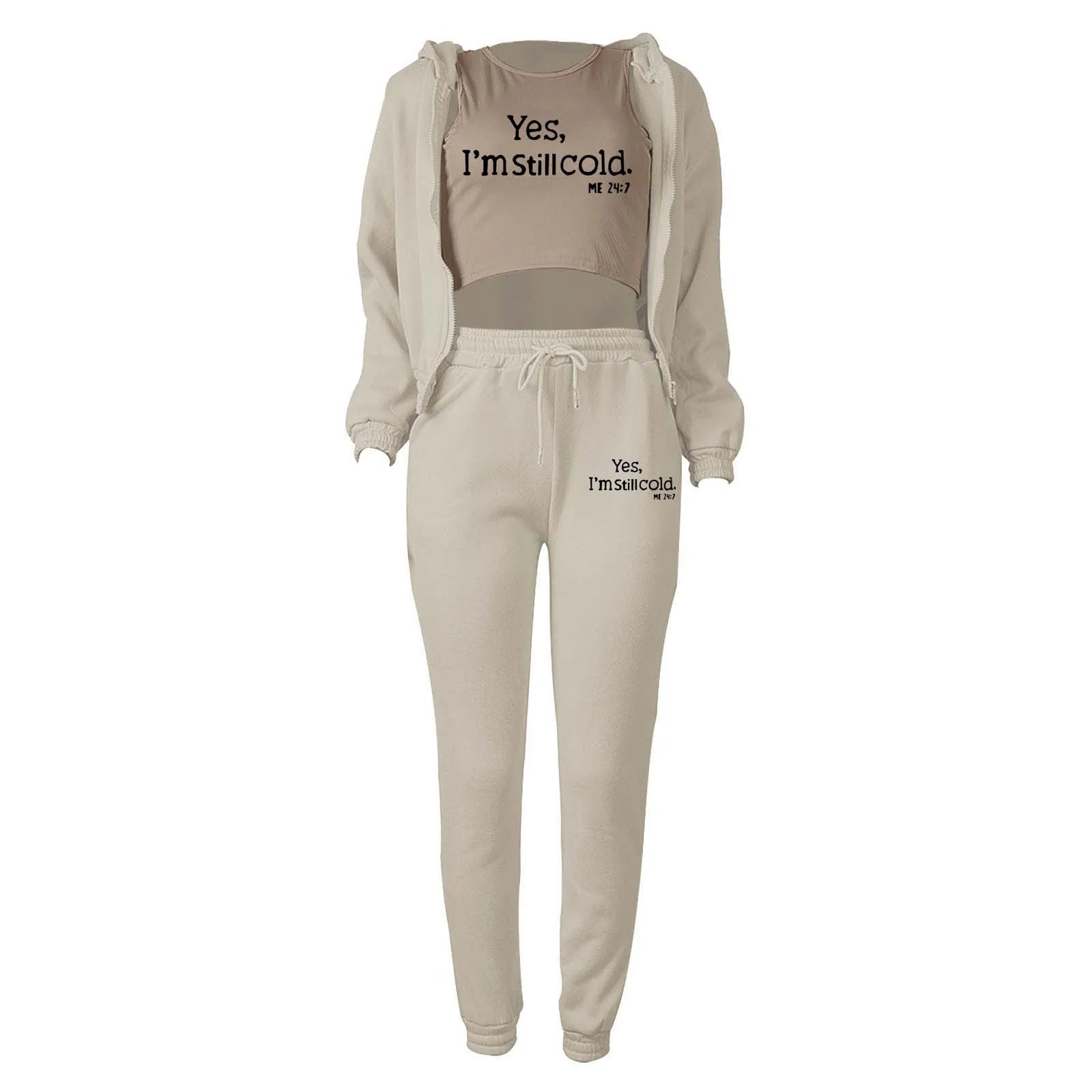 UrbanVibe Letter-Print Tracksuit
