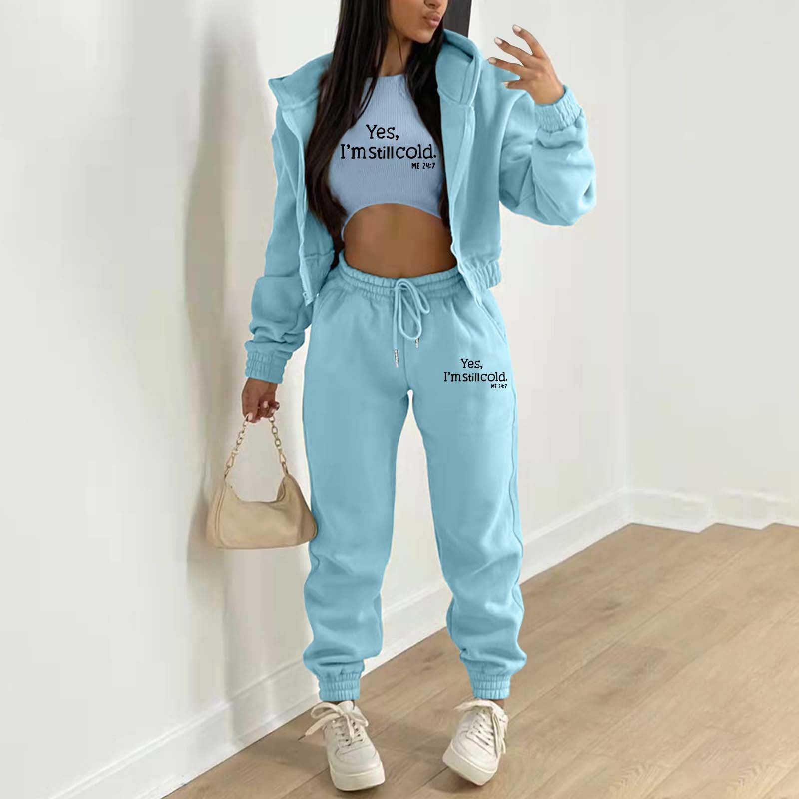 UrbanVibe Letter-Print Tracksuit