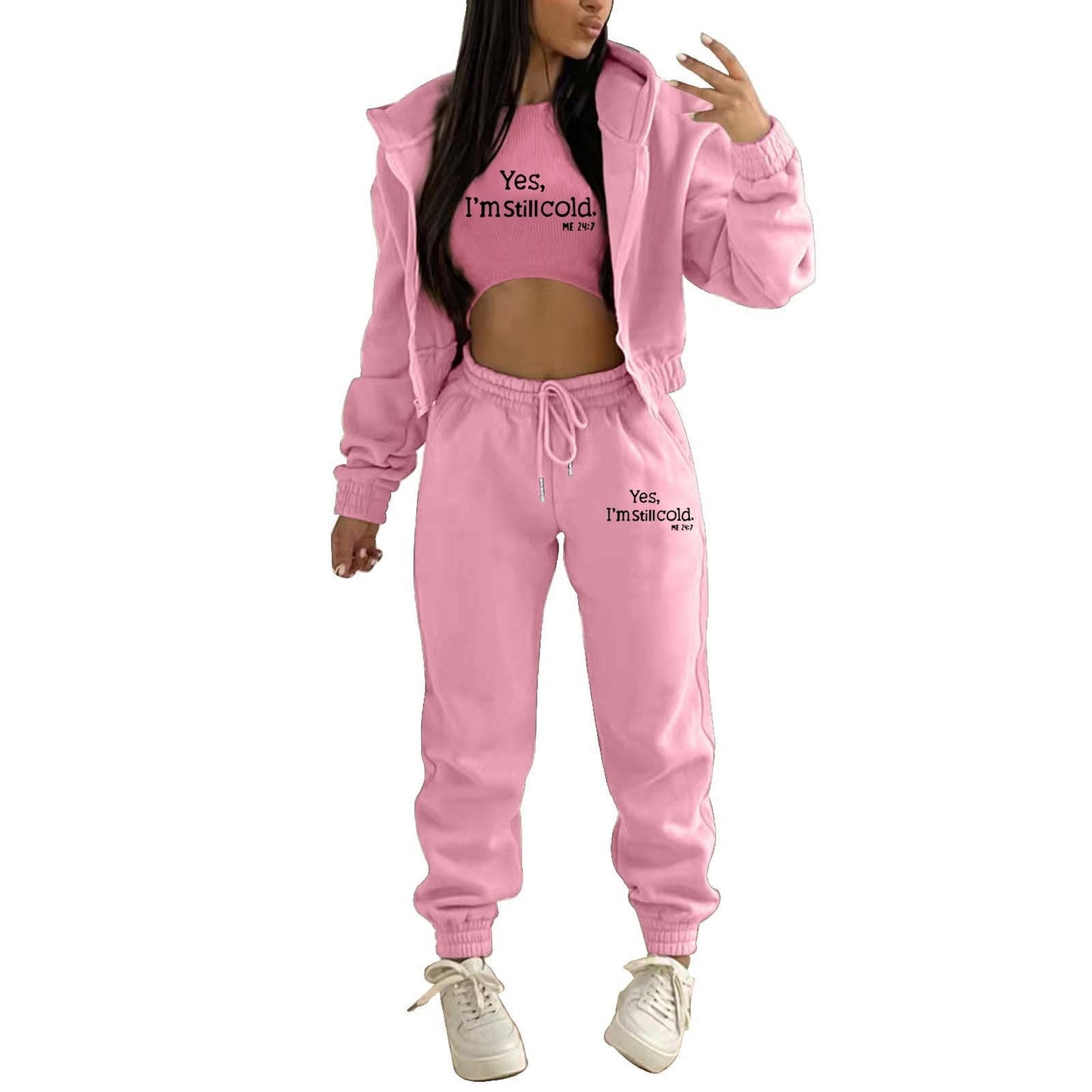 UrbanVibe Letter-Print Tracksuit