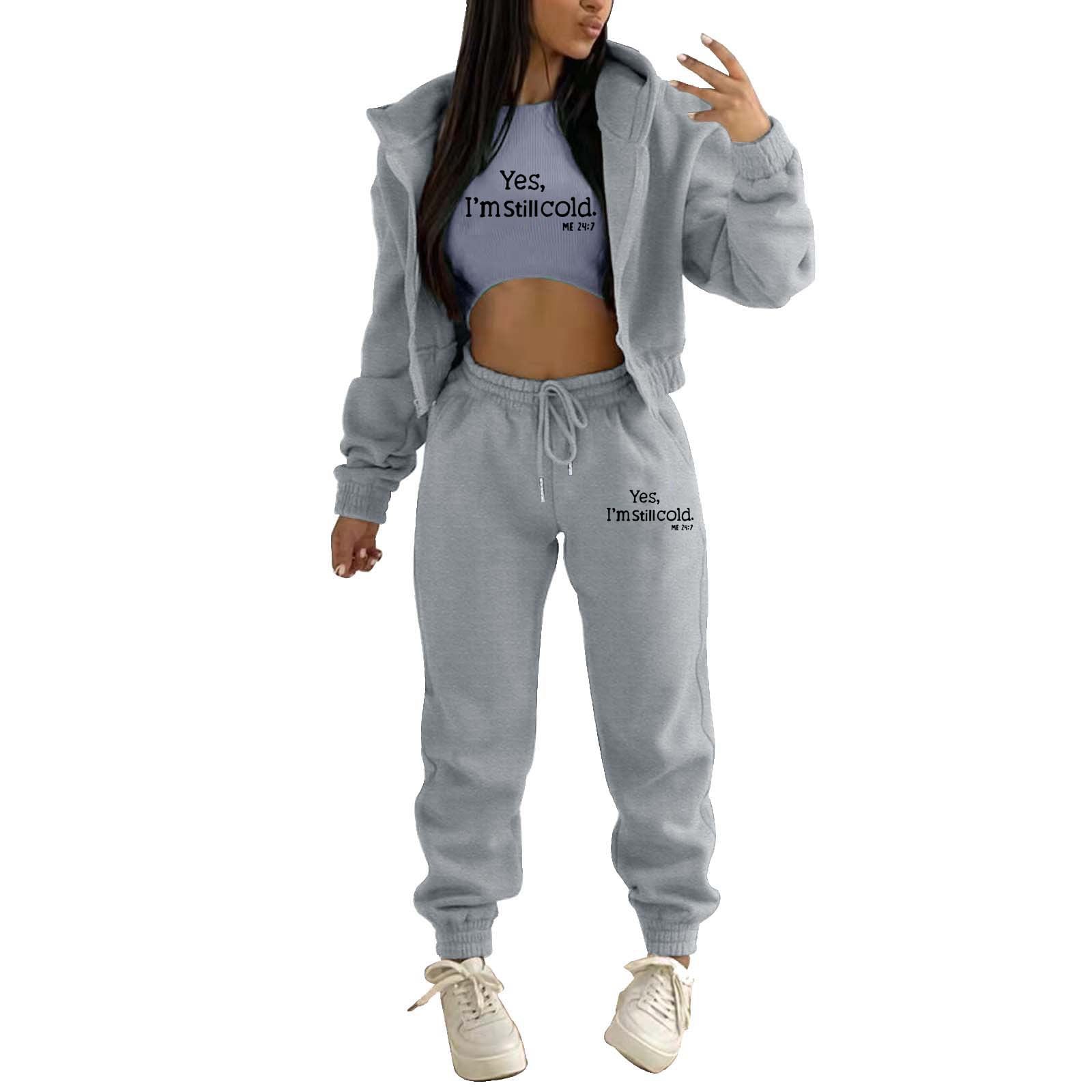 UrbanVibe Letter-Print Tracksuit