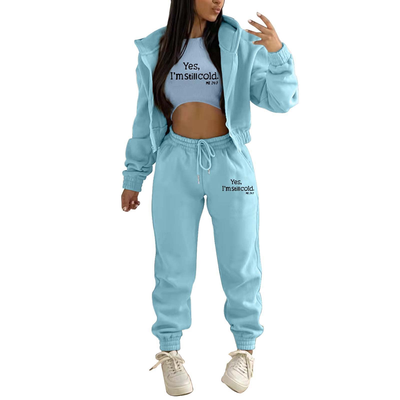 UrbanVibe Letter-Print Tracksuit