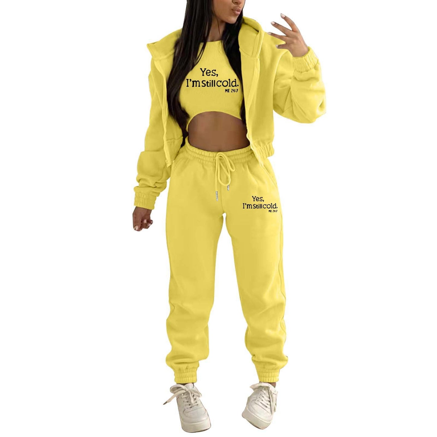 UrbanVibe Letter-Print Tracksuit
